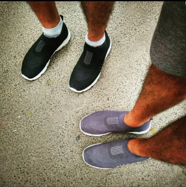 Two-friends-wearing-slip-on-shoe