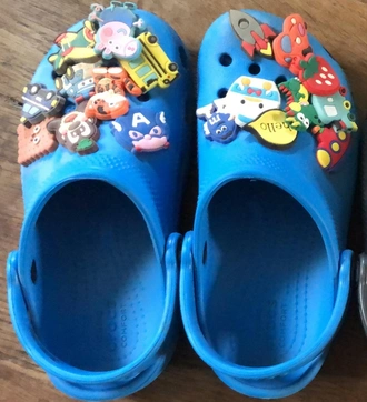 Blue-Crocs-Decorated-By-Jebbitz-Charms