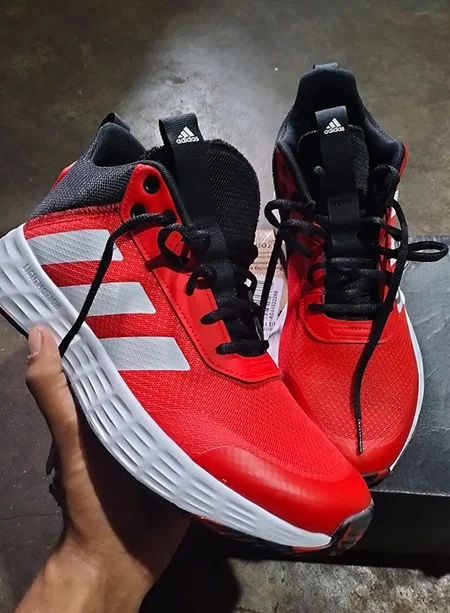 Adiadas-Ownthegame-Red-Colour-Basketball-Shoes