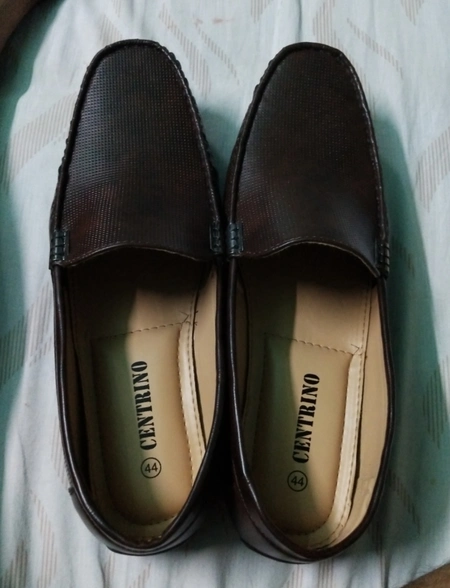 Centrino-Black-Loafer-In-Check-Pattern