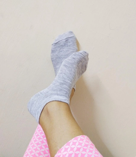 A-Girl_Worn-Grey-Colour-Odor-free-Socks