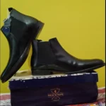 Pair-Of-Black-leather-Chelsea-Boots
